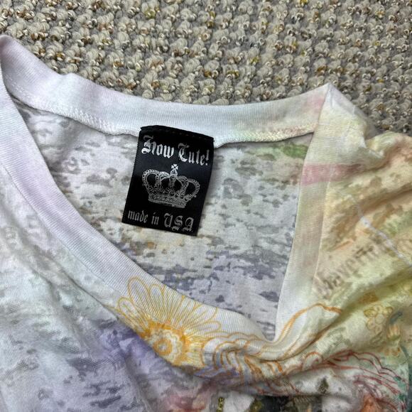 vintage y2k cowgirl sequin graphic sheer top - Picture 6 of 6